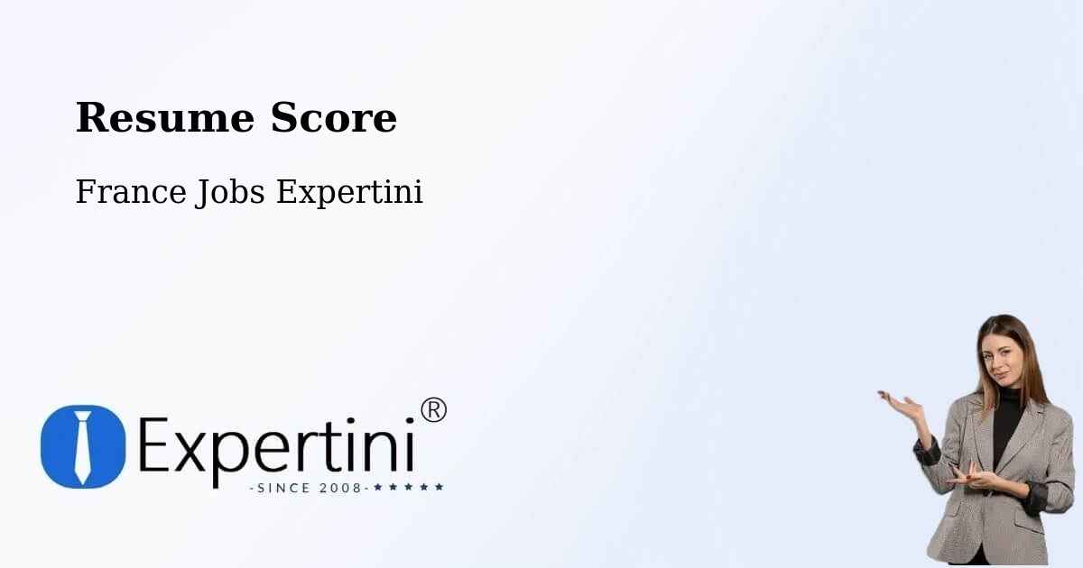 Resume Score & Job Description Match Tool – Tours - France Jobs Expertini